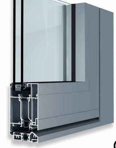 Barrier-free door profile render